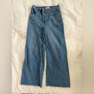 Madewell Flare Wide Leg Jeans in Blue
